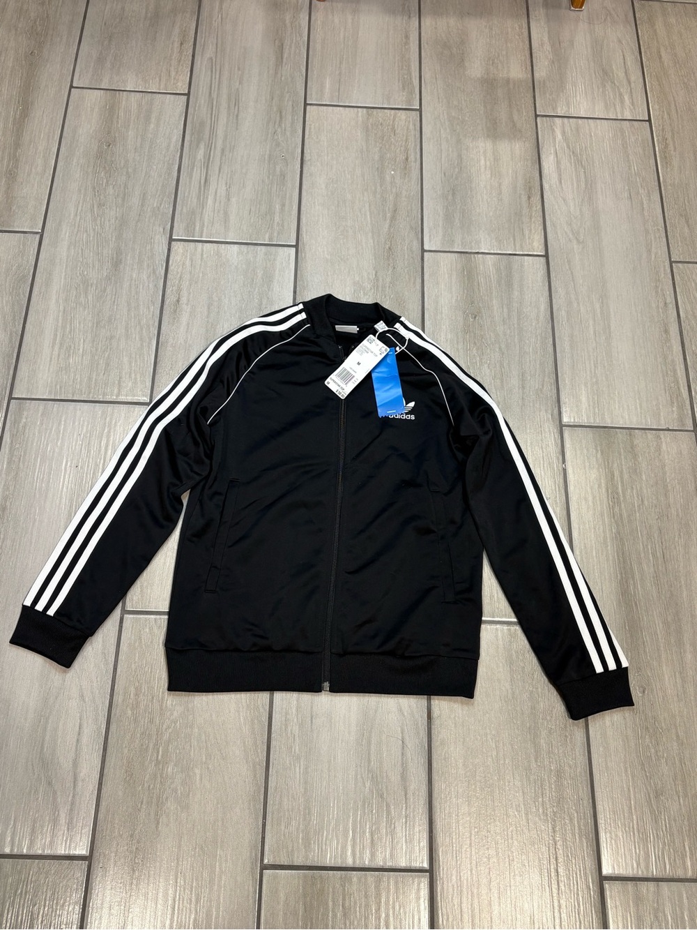 NWT Women’s Adidas Originals Superstar Track Jacket Black/White Medium